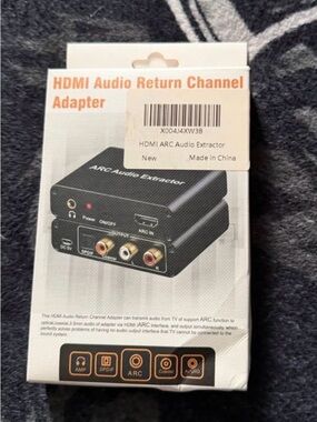 NEW ARC Audio Extractor HDMI Audio Return Channel Adapter - Black